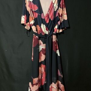 Lane Bryant High Low Dress with Floral Print